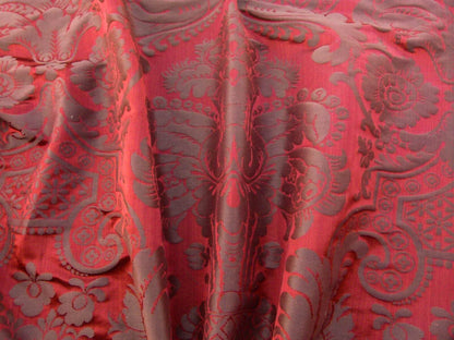 Scalamandre Murat Red Gold Orange Renaissance Old World Weavers Traditional Damask MSRP USD 310/y