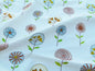 By Yard Scalamandre Old World Weavers Fancy Work Teal Rust Red Green Blue Orange On White Cotton Scandinavian Modern Flower Power Embroidery MSRP USD 200/yard