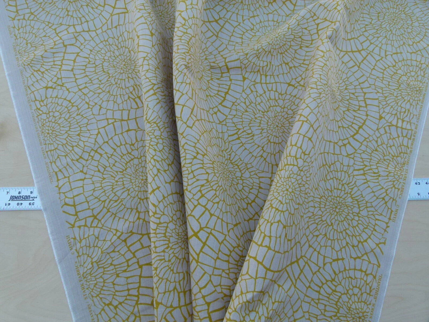 Scalamandre Dianthus Citrine Yellow Green Print Mid-century MSRP USD 144/Y Flower Print  Old World Weavers