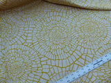 Scalamandre Dianthus Citrine Yellow Green Print Mid-century MSRP USD 144/Y Flower Print  Old World Weavers