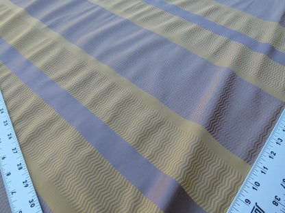 Scalamandre Montes Stripe Grey Watkins Golden Plum (reversible) Silk Stripe  MSRP USD 228/Y