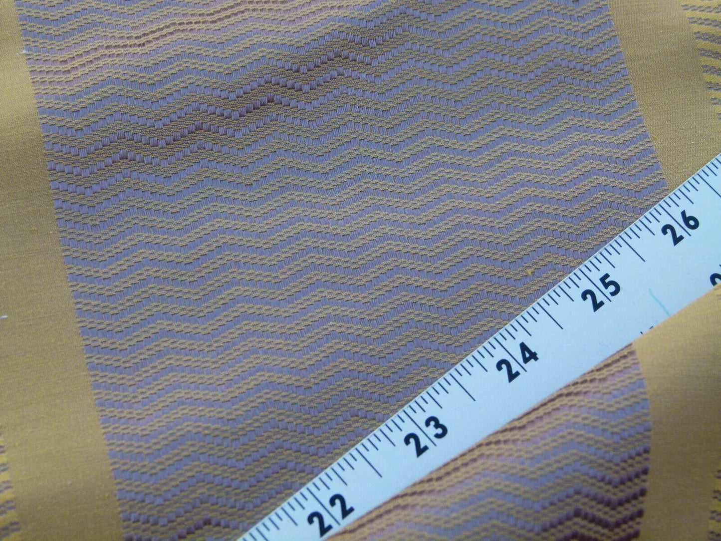 Scalamandre Montes Stripe Grey Watkins Golden Plum (reversible) Silk Stripe  MSRP USD 228/Y