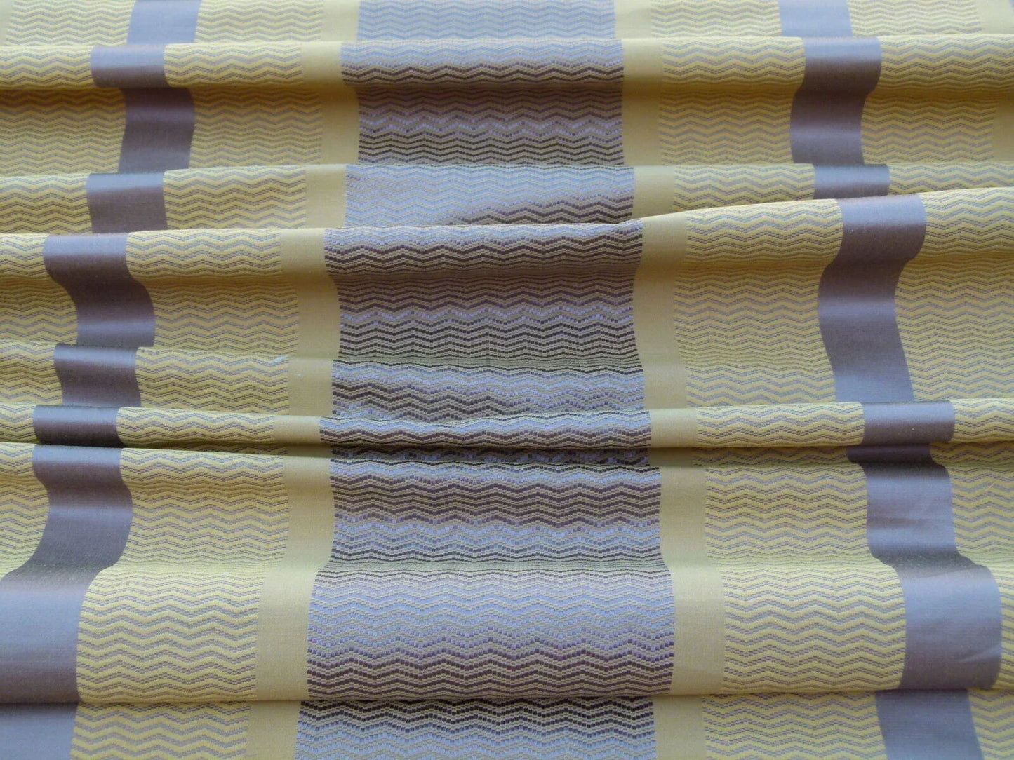 Scalamandre Montes Stripe Grey Watkins Golden Plum (reversible) Silk Stripe  MSRP USD 228/Y