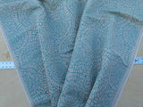 Scalamandre Dianthus Turquoise Blue Print Mid-century MSRP USD 144/Y Flower Print  Old World Weavers Cotton Linen