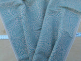 Scalamandre Dianthus Turquoise Blue Print Mid-century MSRP USD 144/Y Flower Print  Old World Weavers Cotton Linen