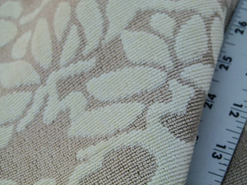 Scalamandre Yoshino Nougat Asian Penzai Magnolia Brown Beige Tree Cut Velvet MSRP USD 240/Y