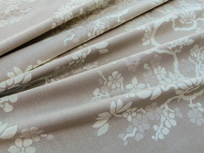 Scalamandre Yoshino Nougat Asian Penzai Magnolia Brown Beige Tree Cut Velvet MSRP USD 240/Y