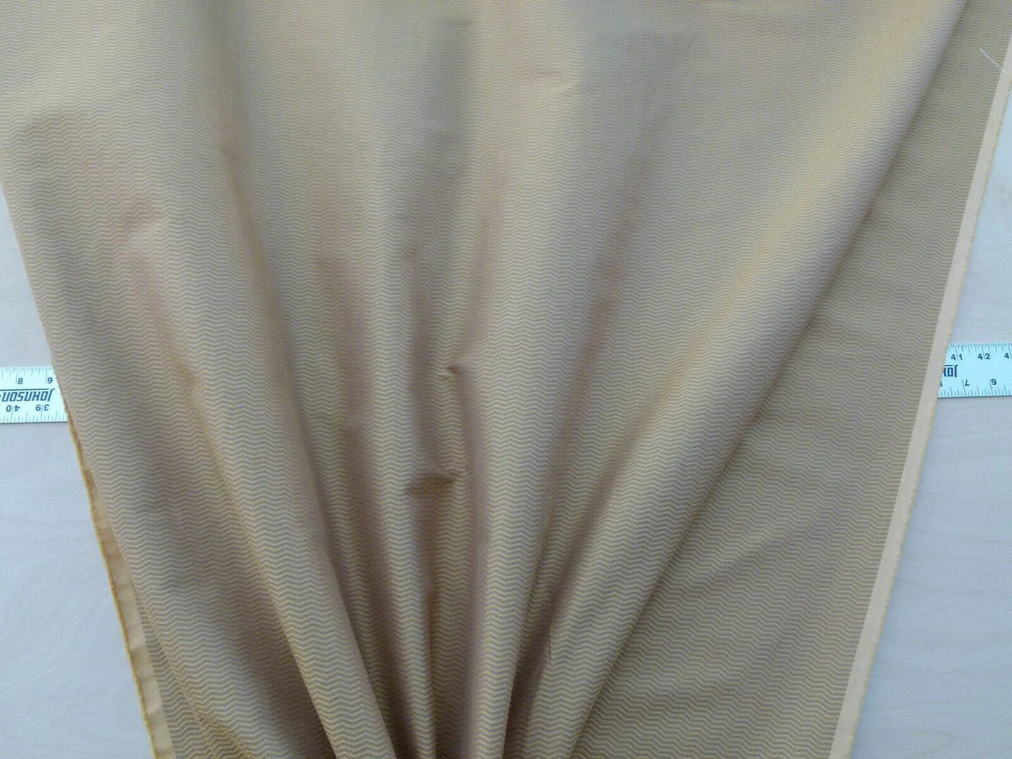 Scalamandre Montes Chevron Grey Watkins Golden Plum Silk Texture (reversible) MSRP USD 164/Y