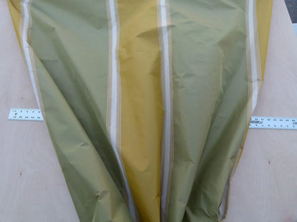 by yard Scalamandre Villa Ornella Stripe Silk Moss &amp; Brass Yellow Gold Green Huge Stripe  Old World Weavers MSRP USD 300/y