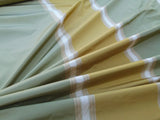 by yard Scalamandre Villa Ornella Stripe Silk Moss &amp; Brass Yellow Gold Green Huge Stripe  Old World Weavers MSRP USD 300/y
