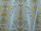 Scalamandre Teodora Ochre Gold Renaissance Classic Artichoke Silk Lampas Old World Weavers Silk Damask MSRP USD 338/Y