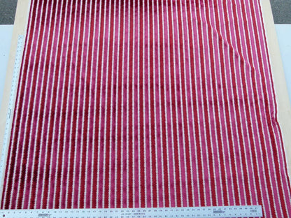 Scalamandre La Foltiere Carnation Cut Velvet Red Pink Old World Weavers MSRP USD 284/y