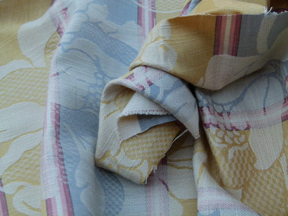 Scalamandre Damasko Rigato Damask Stripe Magnolia  Grey Gold Old World Weavers Fonthill MSRP USD 164/Y