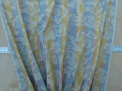 Scalamandre Damasko Rigato Damask Stripe Magnolia  Grey Gold Old World Weavers Fonthill MSRP USD 164/Y