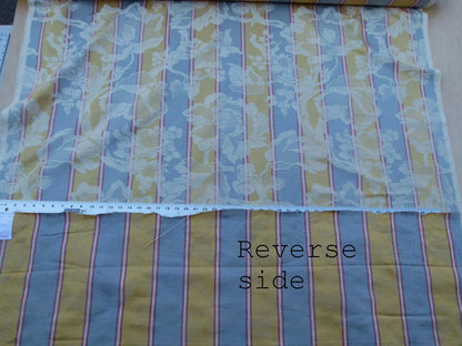 Scalamandre Damasko Rigato Damask Stripe Magnolia  Grey Gold Old World Weavers Fonthill MSRP USD 164/Y