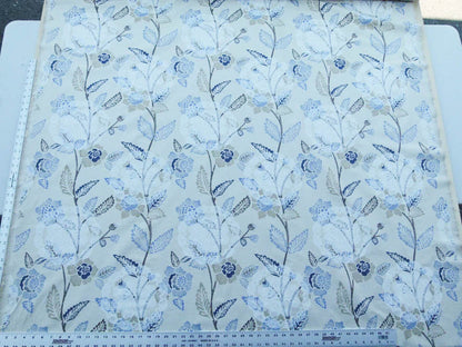 Scalamandre Chester Square Fh Blue Multi Printed Cotton Old World Weavers MSRP USD 190/Y