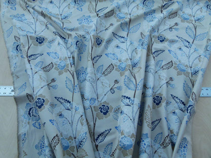 Scalamandre Chester Square Fh Blue Multi Printed Cotton Old World Weavers MSRP USD 190/Y