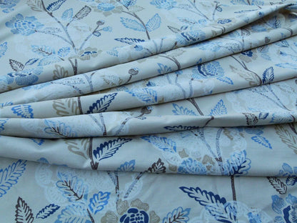 Scalamandre Chester Square Fh Blue Multi Printed Cotton Old World Weavers MSRP USD 190/Y