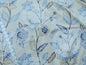 Scalamandre Chester Square Fh Blue Multi Printed Cotton Old World Weavers MSRP USD 190/Y