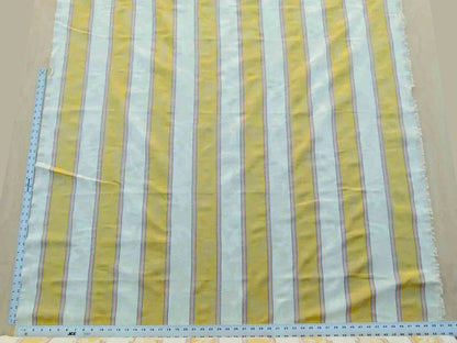 Scalamandre Damasko Rigato Damask Stripe Magnolia Gold Cream Pink Old World Weavers Fonthill MSRP USD 164/Y