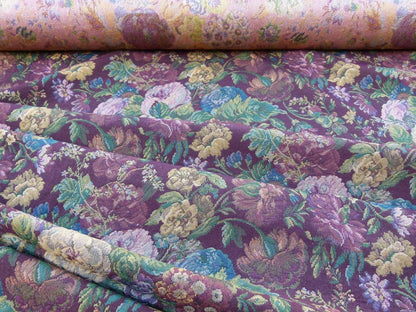 Scalamandre Veronica Wine Red Rembrandt Rose Carnation Bouquet Red Green Pink Blue Old World Weavers Traditional Flower Tapestry MSRP USD 188