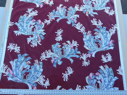 Scalamandre Museum Quality! Noshi Grey Watkinds Imari Red Japanese Kimono Inpsired Chintz Old World Weavers MSRP USD 168