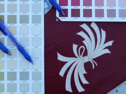 Scalamandre Museum Quality! Noshi Grey Watkinds Imari Red Japanese Kimono Inpsired Chintz Old World Weavers MSRP USD 168