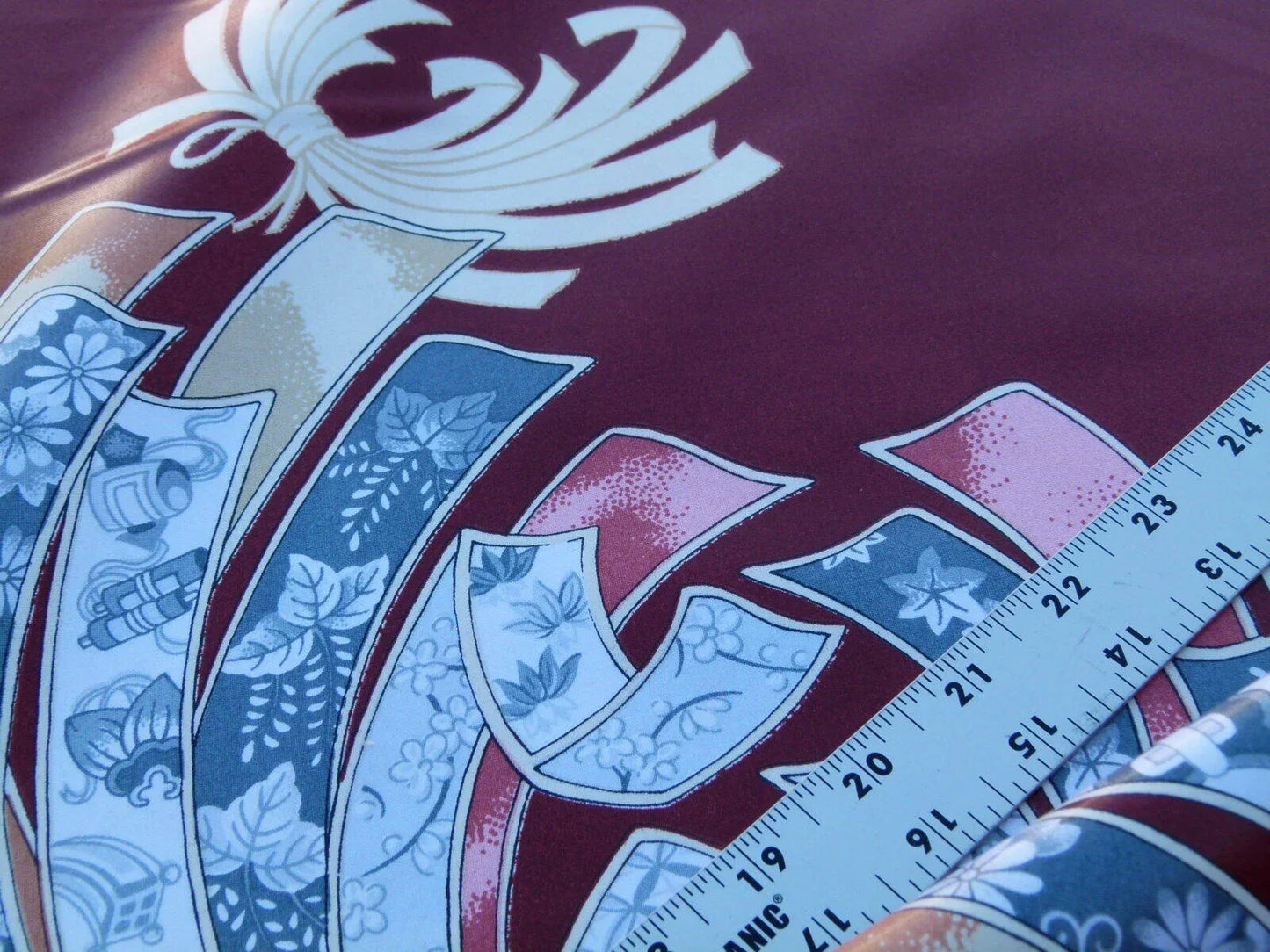 Scalamandre Museum Quality! Noshi Grey Watkinds Imari Red Japanese Kimono Inpsired Chintz Old World Weavers MSRP USD 168