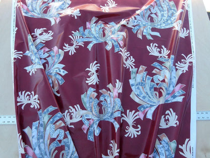 Scalamandre Museum Quality! Noshi Grey Watkinds Imari Red Japanese Kimono Inpsired Chintz Old World Weavers MSRP USD 168