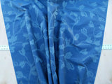By Yard Scalamandre Gw Maharajah Midnight Blue Silk Linen Damask Reversible MSRP USD 348/Y