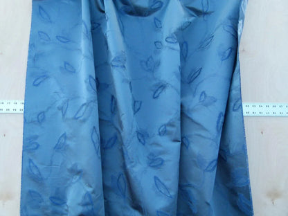 By Yard Scalamandre Gw Maharajah Midnight Blue Silk Linen Damask Reversible MSRP USD 348/Y