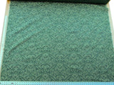 Scalamandre Mazarino Damask Giada Green Jade Cotton Fonthill MSRP USD 132 Heavy Fonthill