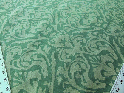 Scalamandre Mazarino Damask Giada Green Jade Cotton Fonthill MSRP USD 132 Heavy Fonthill
