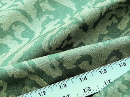 Scalamandre Mazarino Damask Giada Green Jade Cotton Fonthill MSRP USD 132 Heavy Fonthill