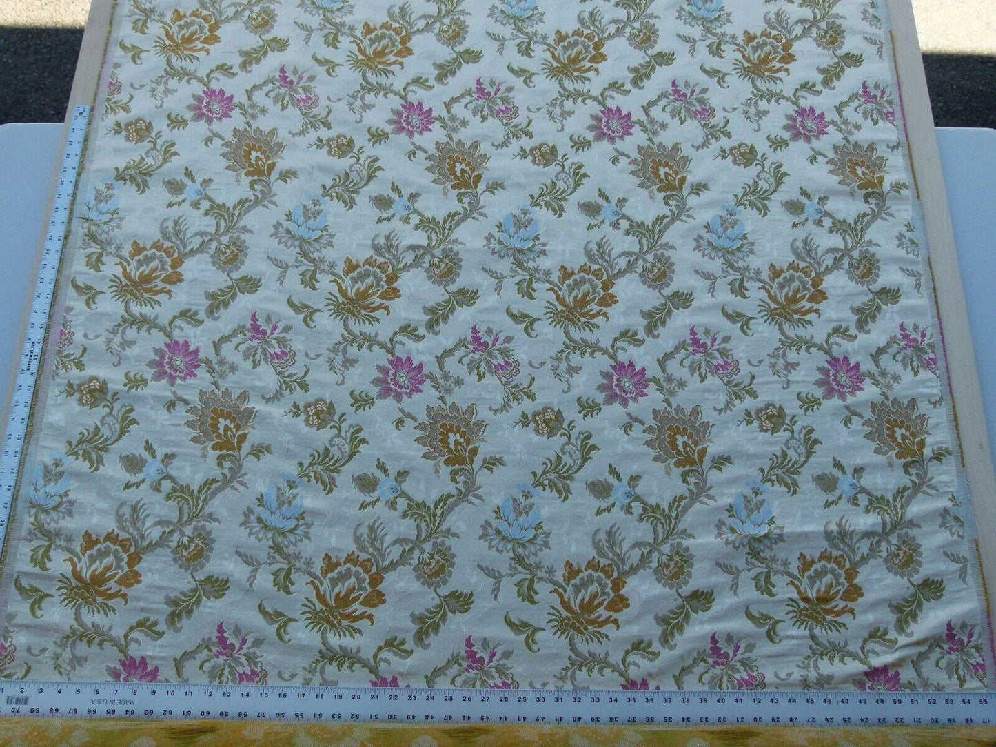 By Yd Scalamandre Old World Weavers Allegra Lampas II Candlelight Silk Oww Heavy MSRP USD 796/Y!