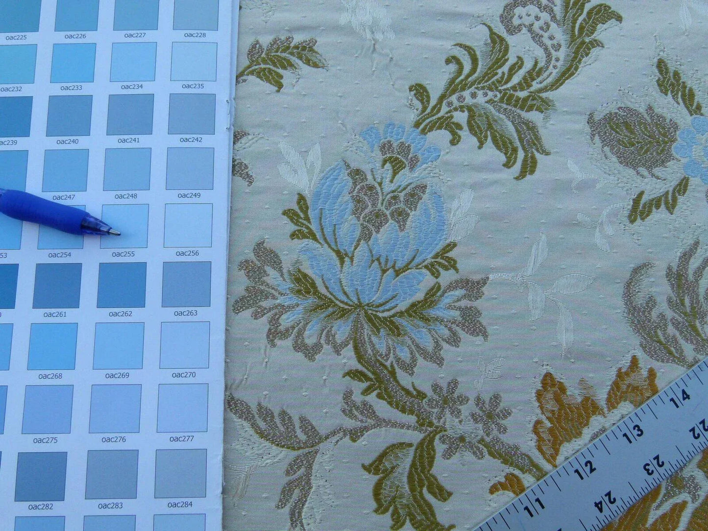 By Yd Scalamandre Old World Weavers Allegra Lampas II Candlelight Silk Oww Heavy MSRP USD 796/Y!