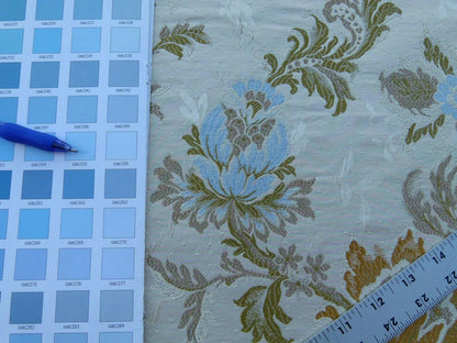 By Yd Scalamandre Old World Weavers Allegra Lampas II Candlelight Silk Oww Heavy MSRP USD 796/Y!