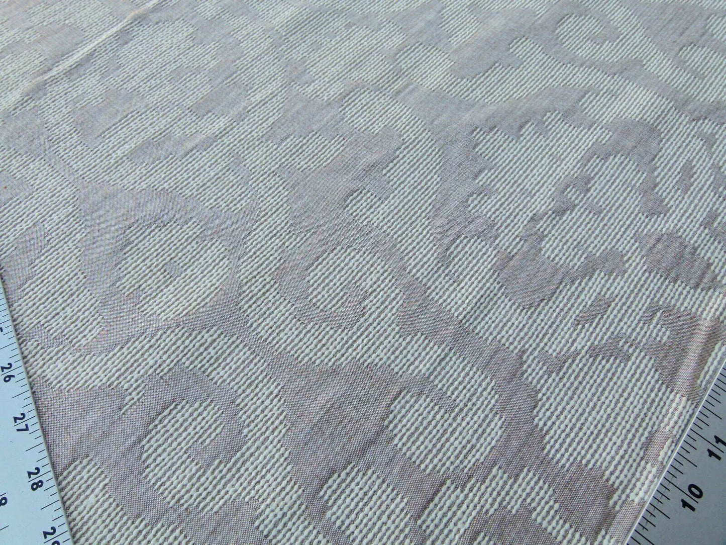 By Yard Scalamandre Old World Weavers Monte Solaro Mocha Beige Brown Tint of Pink Cotton Jacquard  Reversible MSRP USD 172/Y