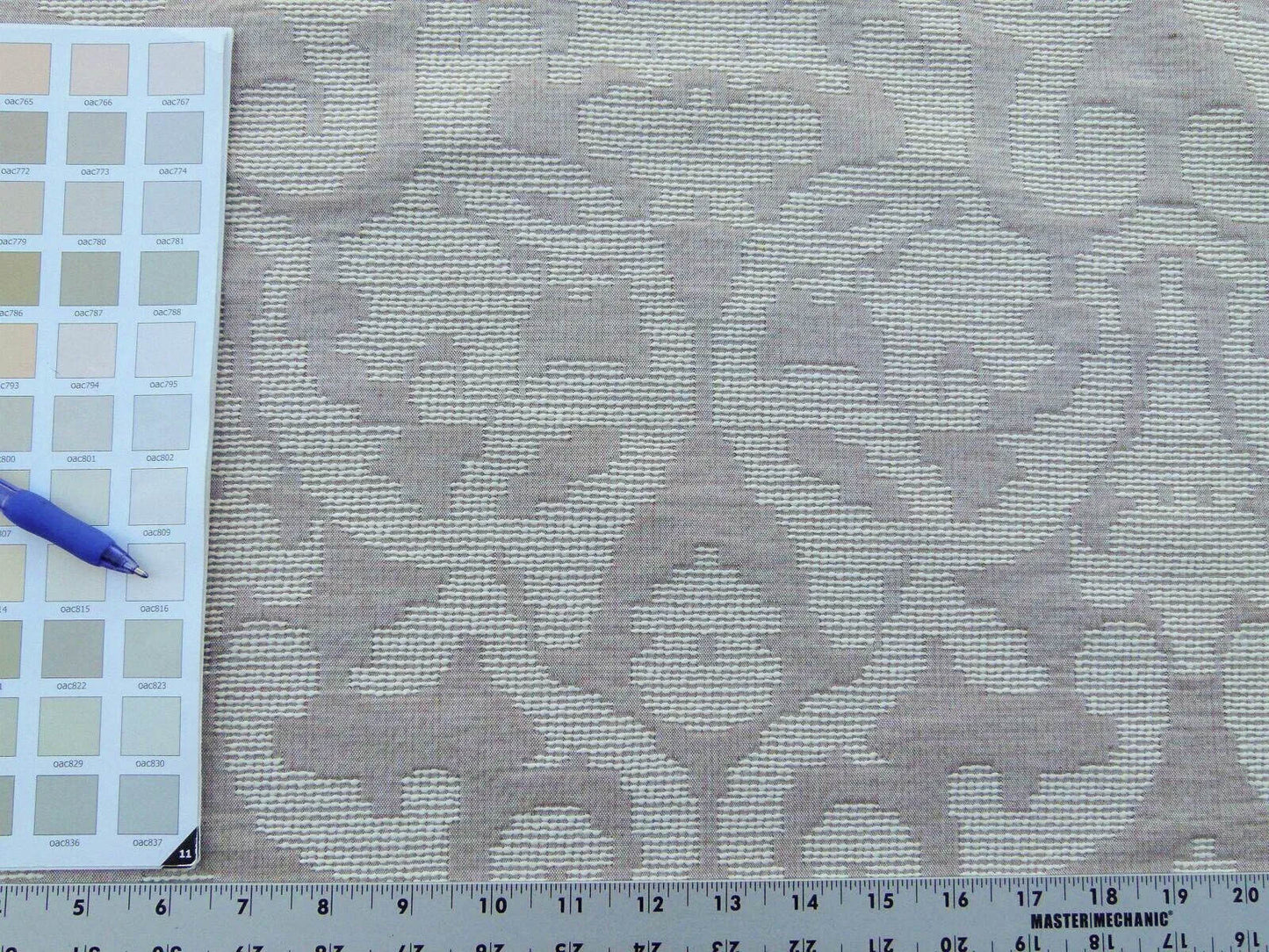 By Yard Scalamandre Old World Weavers Monte Solaro Mocha Beige Brown Tint of Pink Cotton Jacquard  Reversible MSRP USD 172/Y