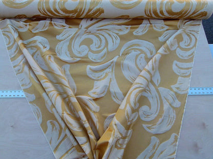 By Yd Scalamandre Duquette Fh Gold Old World Weavers Silk Damask Swirl MSRP USD 284/Y
