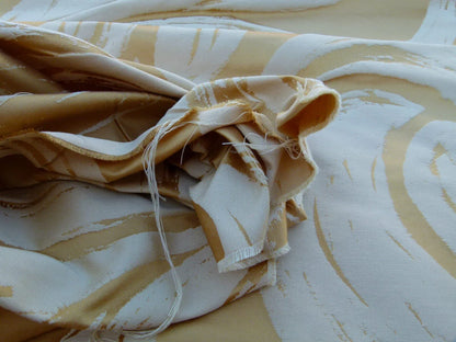 By Yd Scalamandre Duquette Fh Gold Old World Weavers Silk Damask Swirl MSRP USD 284/Y