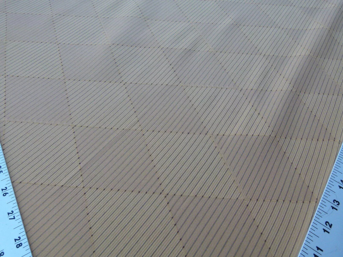 By Yd Scalamandre Forty Carats Copper Grey Watkins Silk Wool Jacquard Diamond Harlequin MSRP USD188/Y