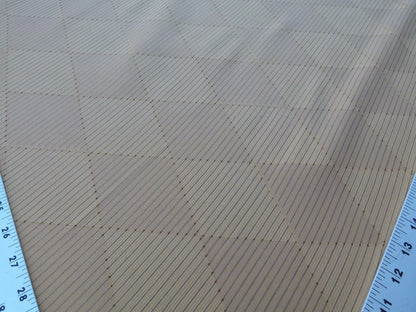 By Yd Scalamandre Forty Carats Copper Grey Watkins Silk Wool Jacquard Diamond Harlequin MSRP USD188/Y