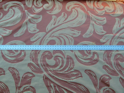 By Yd Scalamandre Duquette Fonthill Peach Blossom Old World Weavers Silk Damask Swirl MSRP USD 284/Y