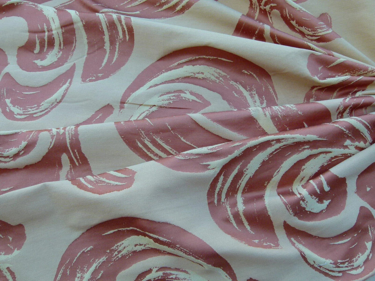 By Yd Scalamandre Duquette Fonthill Peach Blossom Old World Weavers Silk Damask Swirl MSRP USD 284/Y