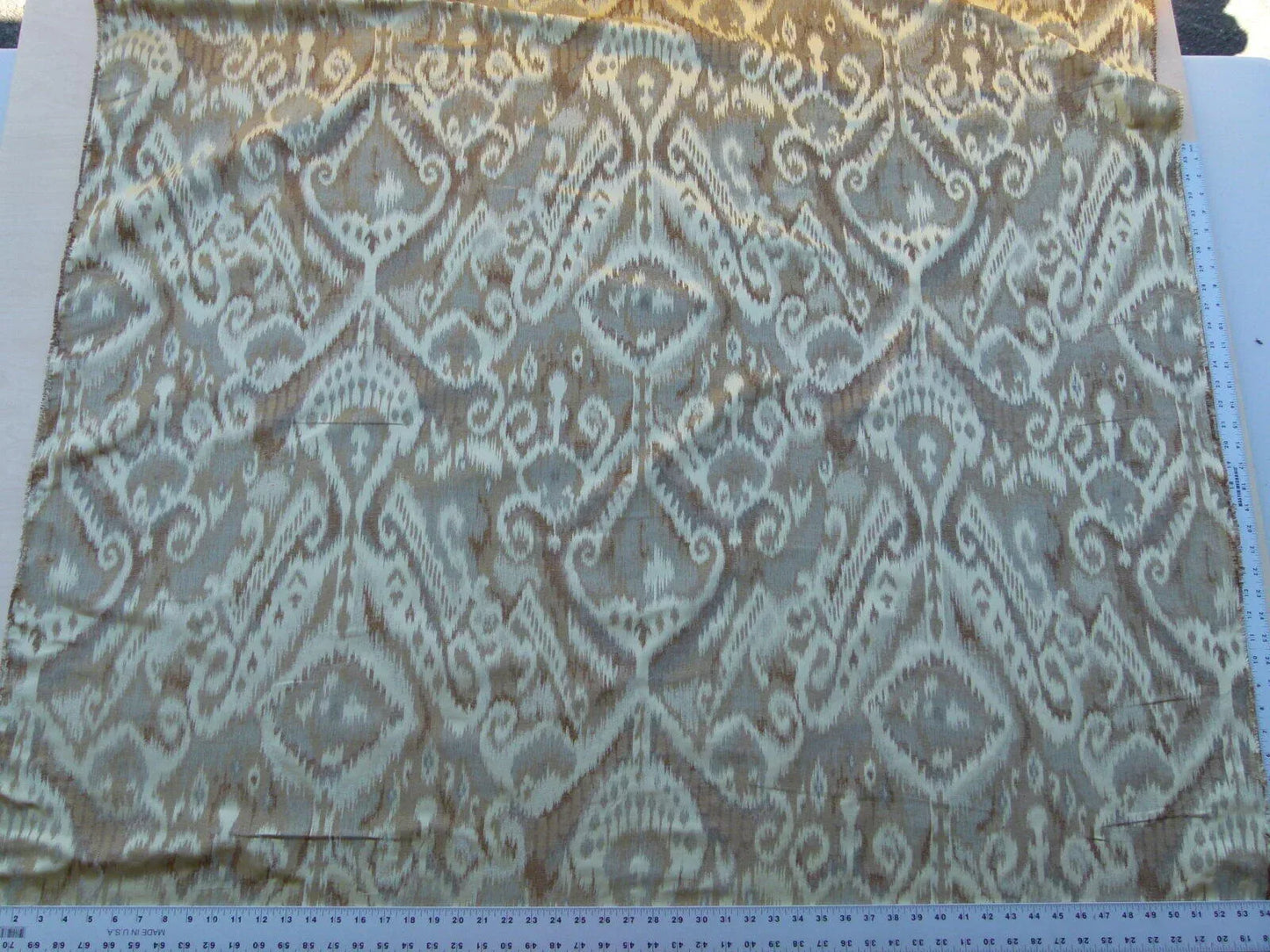 By Yd Scalamandre Kalasin Wheat Gold Old World Weavers Silk Ikat MSRP USD 624/Y