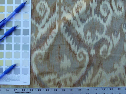 By Yd Scalamandre Kalasin Wheat Gold Old World Weavers Silk Ikat MSRP USD 624/Y