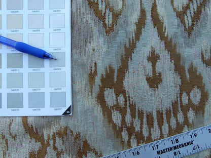 By Yd Scalamandre Kalasin Wheat Gold Old World Weavers Silk Ikat MSRP USD 624/Y