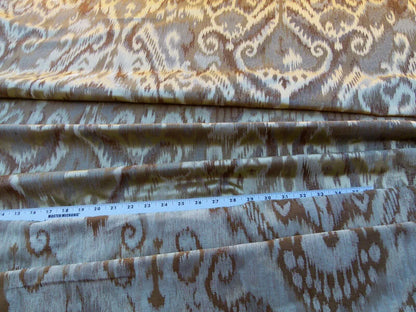 By Yd Scalamandre Kalasin Wheat Gold Old World Weavers Silk Ikat MSRP USD 624/Y