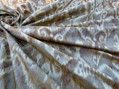 By Yd Scalamandre Kalasin Wheat Gold Old World Weavers Silk Ikat MSRP USD 624/Y